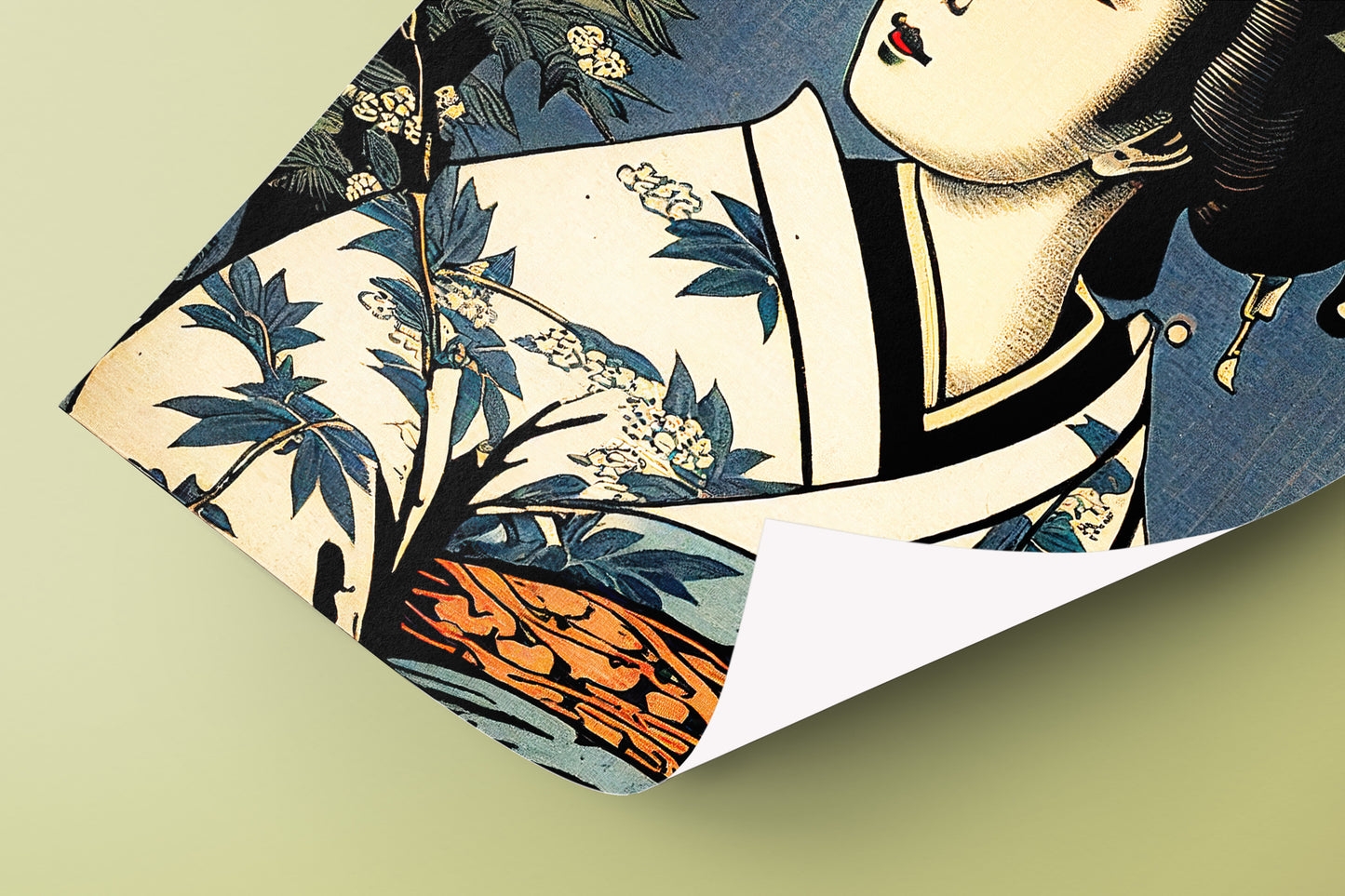 Japanese Geisha Poster - Traditional Geiko Art Illustration for Elegant Wall Decoration, Frameable Japanese Print