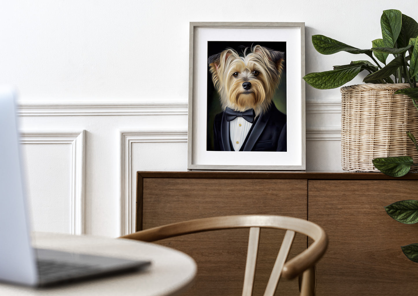 Yorkshire Terrier Tuxedo Poster - Dog Portrait Wall Art, Animal Decoration for Home, Yorkshire Wall Poster