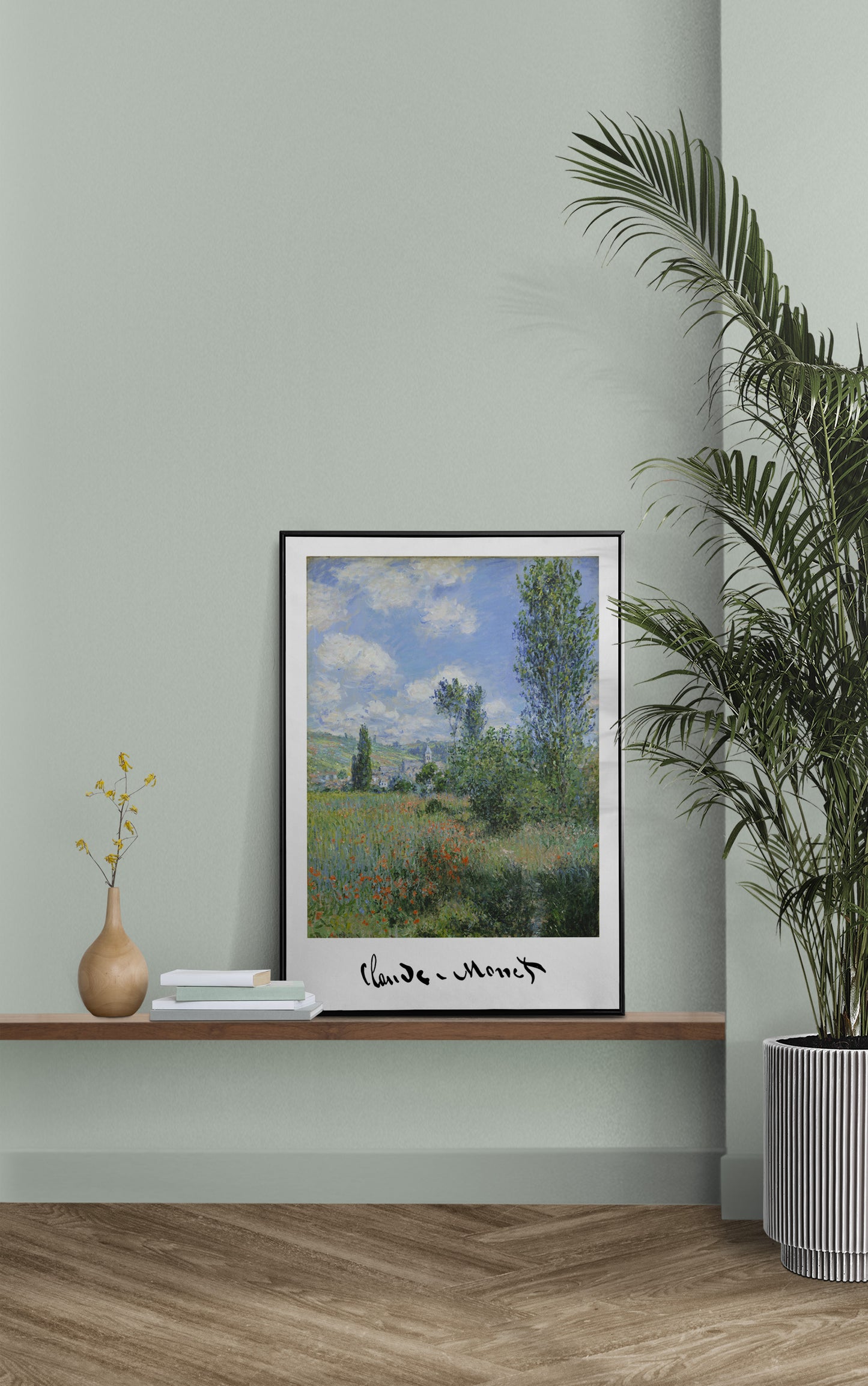 Claude Monet Poster: View of Vétheuil, 1880 | Impressionism Wall Art | Classic Masterpiece Reproduction Decor