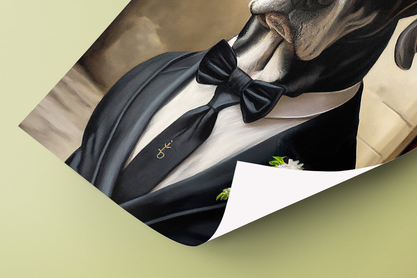 Great Dane Tuxedo Poster – Animal Wall Art, Elegant Dog Portrait, Premium Home Decor, Unique Wall Poster