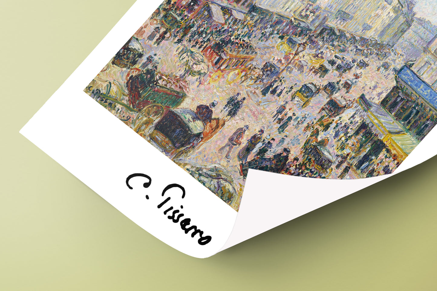 Camille Pissarro Poster: La Rue Saint-Lazare - Classic Impressionist Art Reproduction Wall Decor