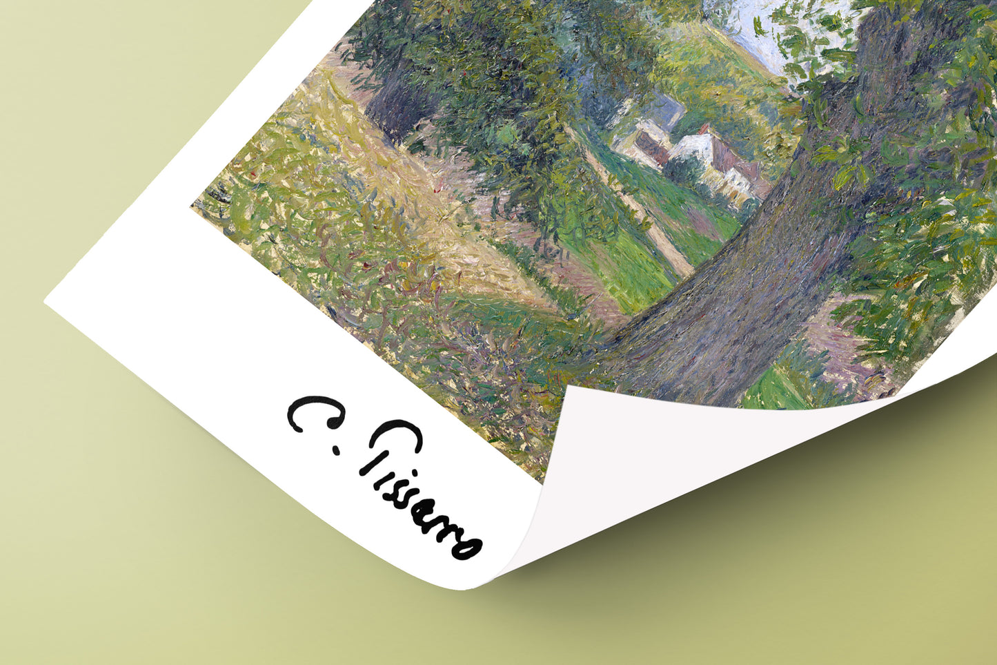 Camille Pissarro Poster - Chestnut Trees in Osny, Impressionist Wall Art, Classic Masterpiece Reproduction