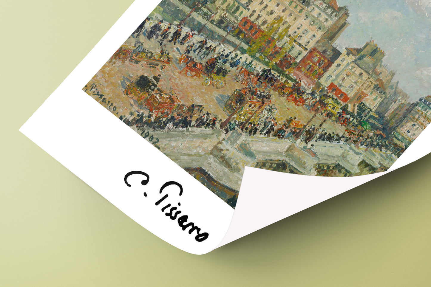 Camille Pissarro Poster - The Pont Neuf, Impressionist Wall Art, Classic Masterpiece Reproduction for Home Decor
