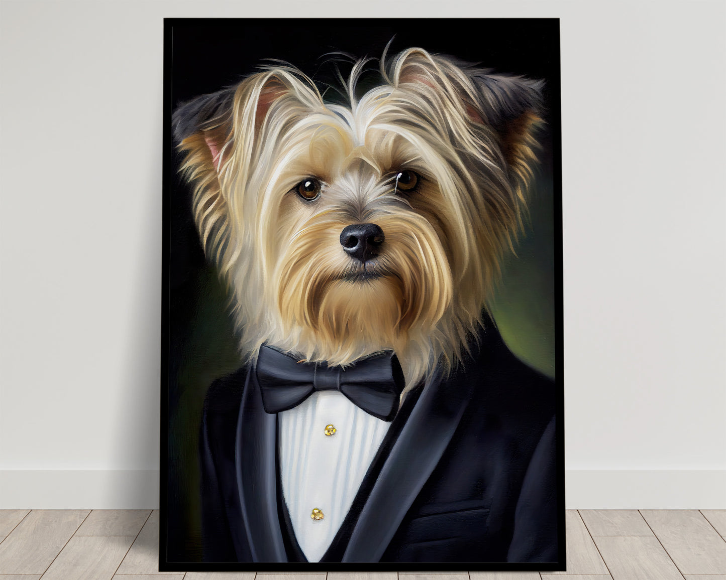 Yorkshire Terrier Tuxedo Poster - Dog Portrait Wall Art, Animal Decoration for Home, Yorkshire Wall Poster