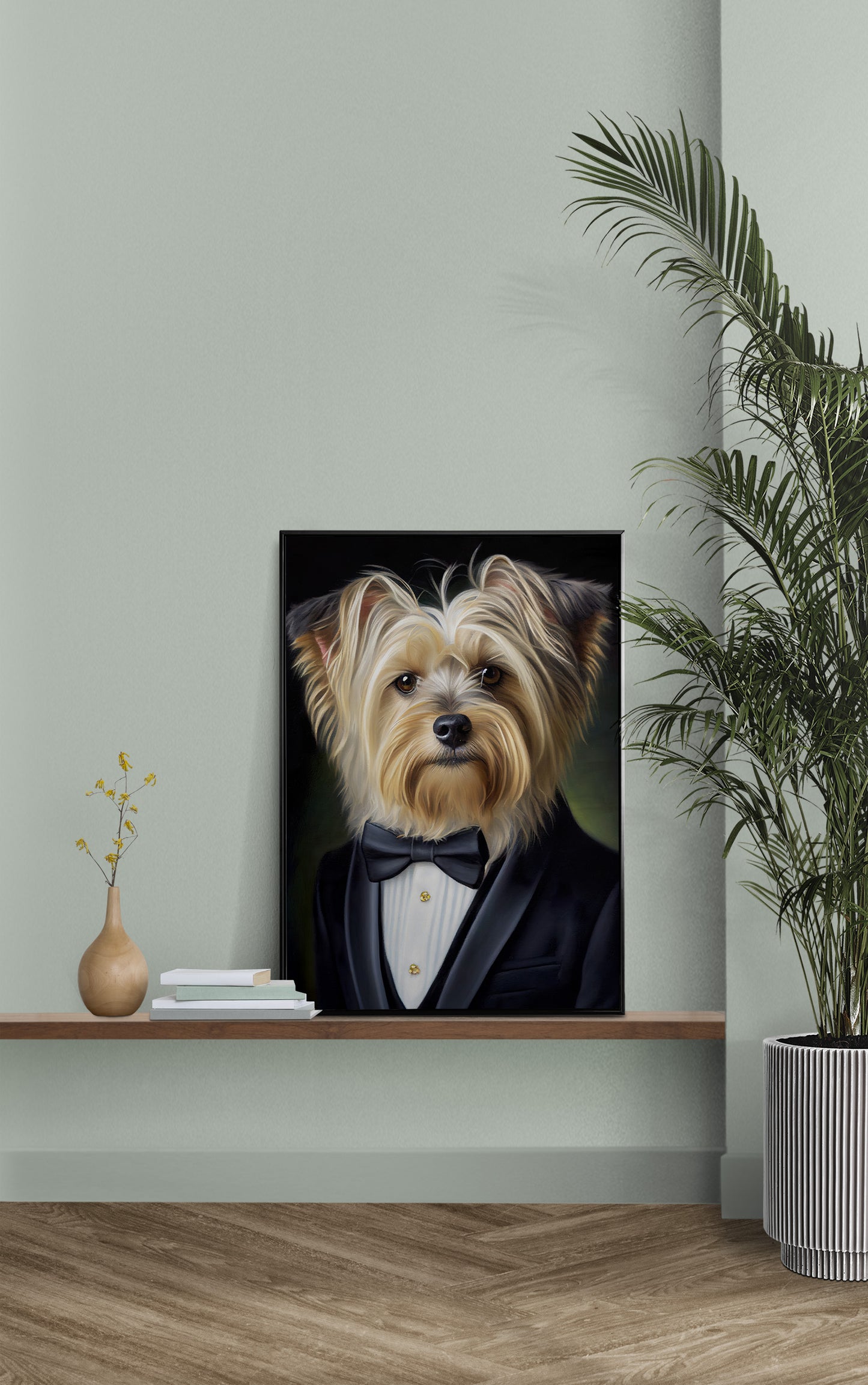 Yorkshire Terrier Tuxedo Poster - Dog Portrait Wall Art, Animal Decoration for Home, Yorkshire Wall Poster