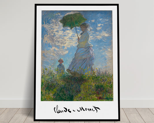 Claude Monet: Affiche de Mme Monet et Son Fils, 1876 - Poster Décoration Murale Impressionnisme classique