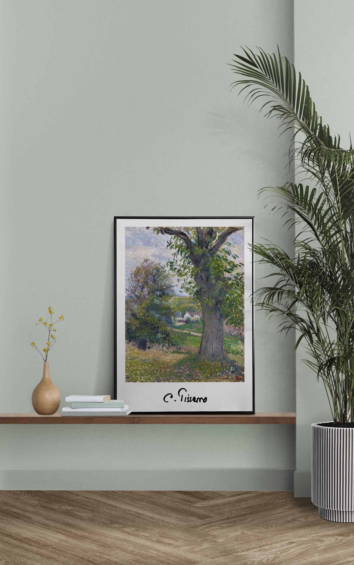 Affiche de Camille Pissarro : Marronniers à Osny, Poster Impressionnisme, Décoration Murale Reproduction