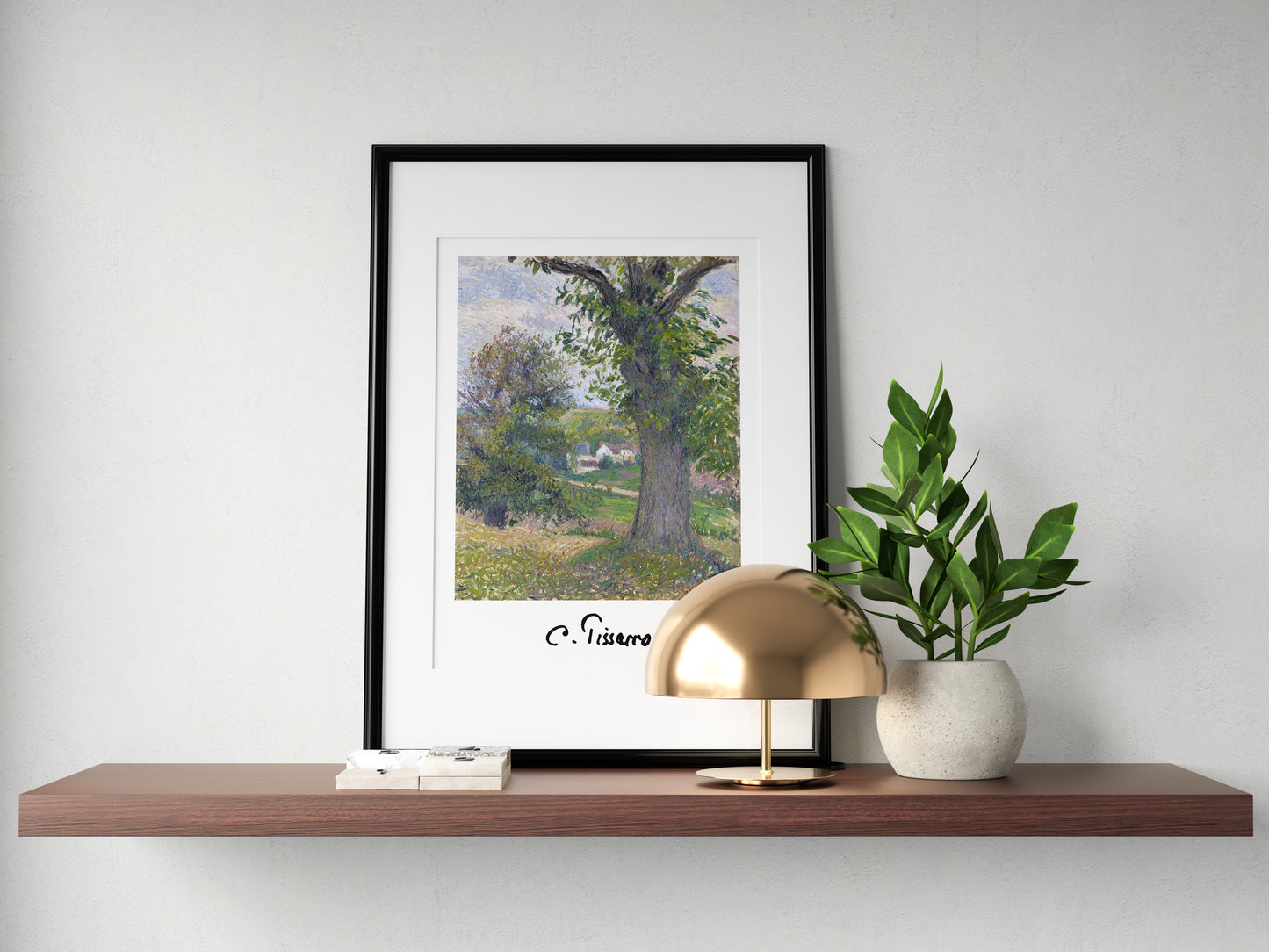 Affiche de Camille Pissarro : Marronniers à Osny, Poster Impressionnisme, Décoration Murale Reproduction