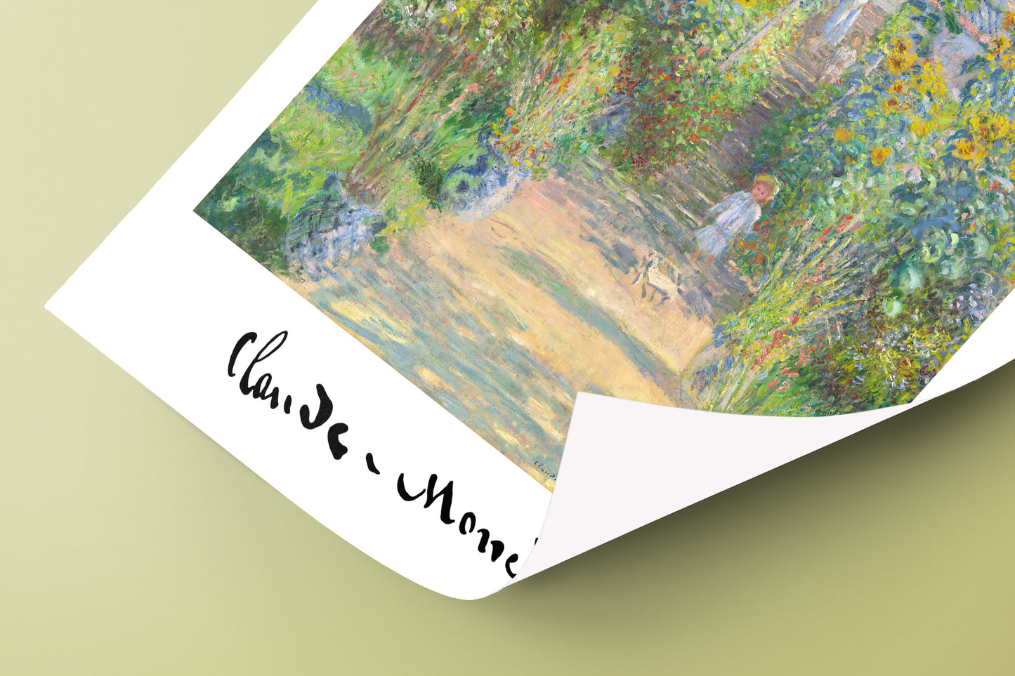 Claude Monet: The Artist's Garden at Vétheuil, 1881 - Impressionist Masterpiece Poster, Wall Art Reproduction