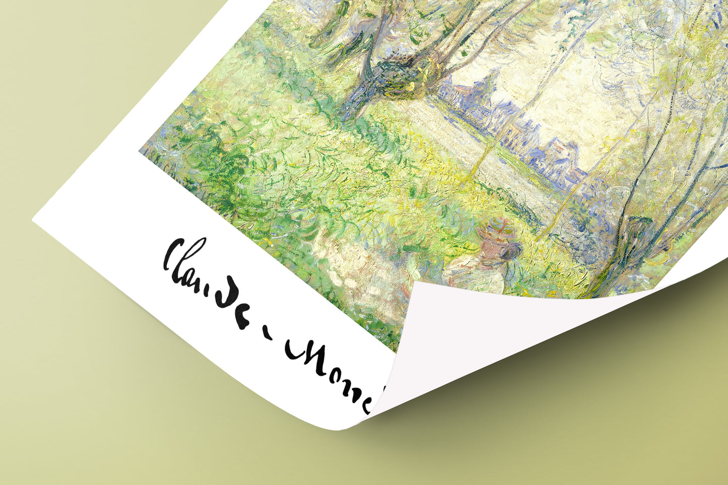 Claude Monet's Masterpiece Poster: Woman Seated Under the Willows, 1880 - Impressionism Art Reproduction for Wall Decor